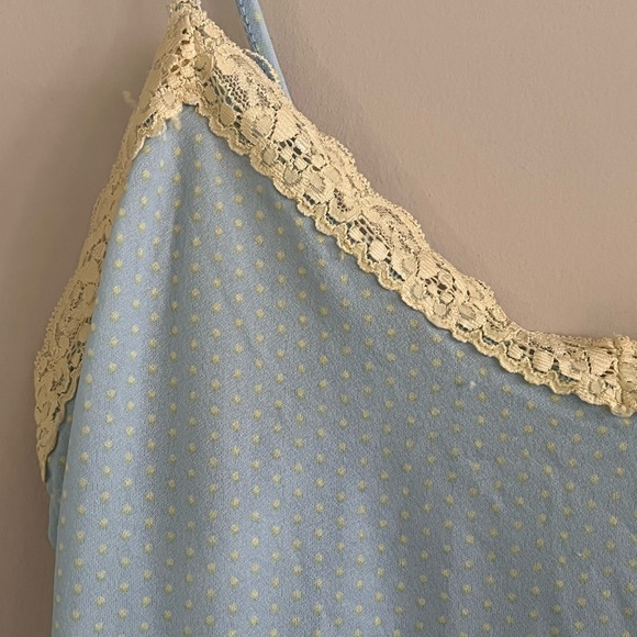 Blue polka dot slip dress - Picture 2 of 3